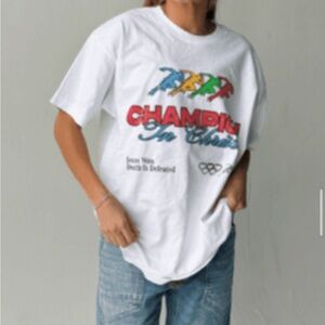 HWLF Champion in Christ Comfort Colors Graphic Christian Ivory/Cream T-Shirt